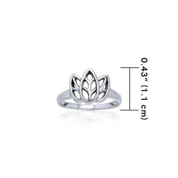 Citta Three leaf Sterling Silver Ring TRI907 - Jewelry